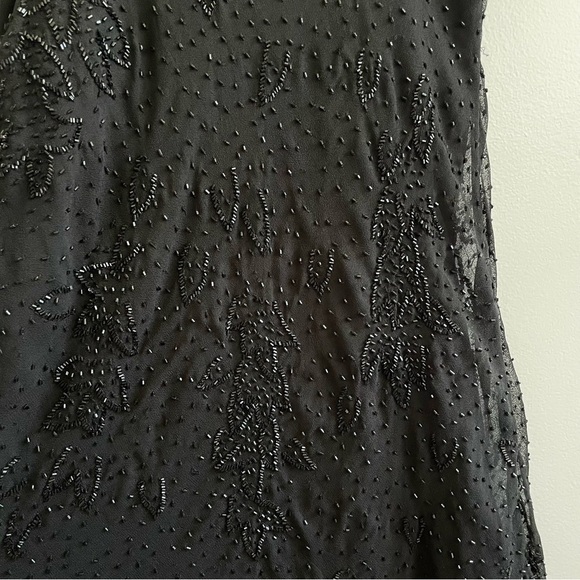 Vintage beaded whimsigoth dress asymmetric tiered fairy dark grunge witchy goth - Picture 12 of 16